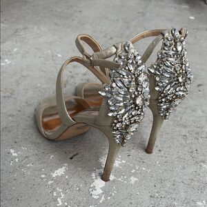 Badgley Mischka Rhinestone heels